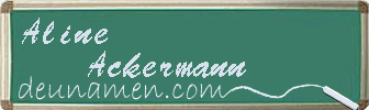 Aline Ackermann Visitenkarte